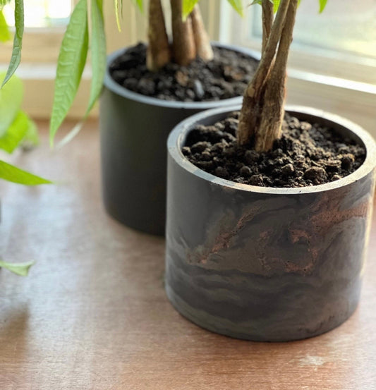 Cement Planter | Cement planter with Tray | Planter | Indoor planter | Succulent planter  | Cement Decor | Cement bowl | Handmade | Pot