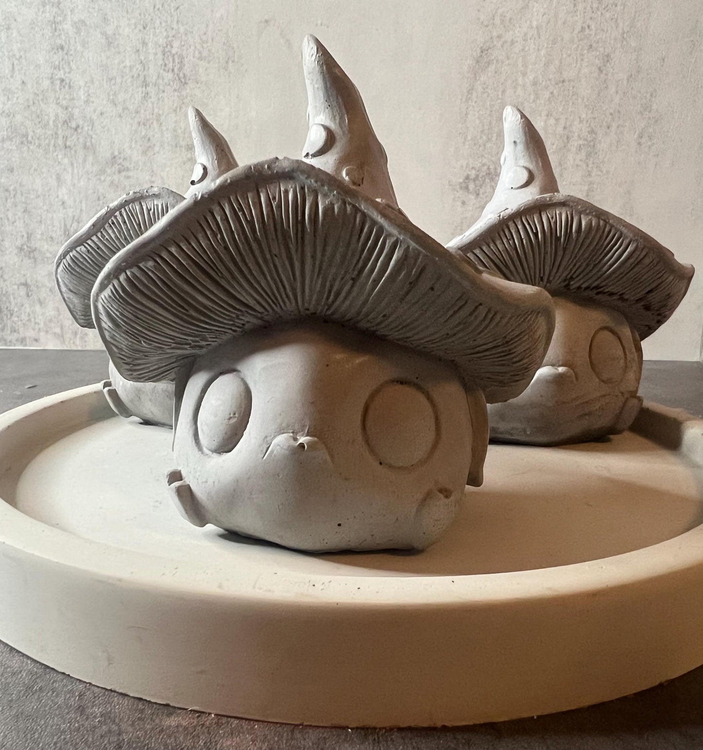 Cement Mushroom Garden Decor