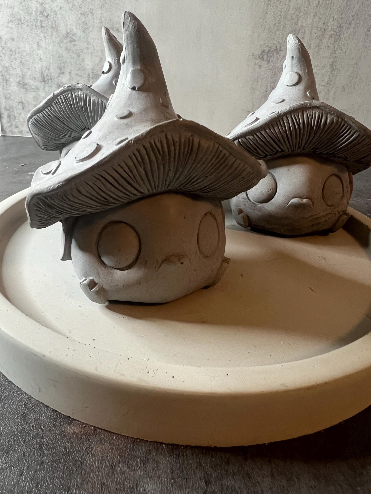 Cement Mushroom Garden Decor