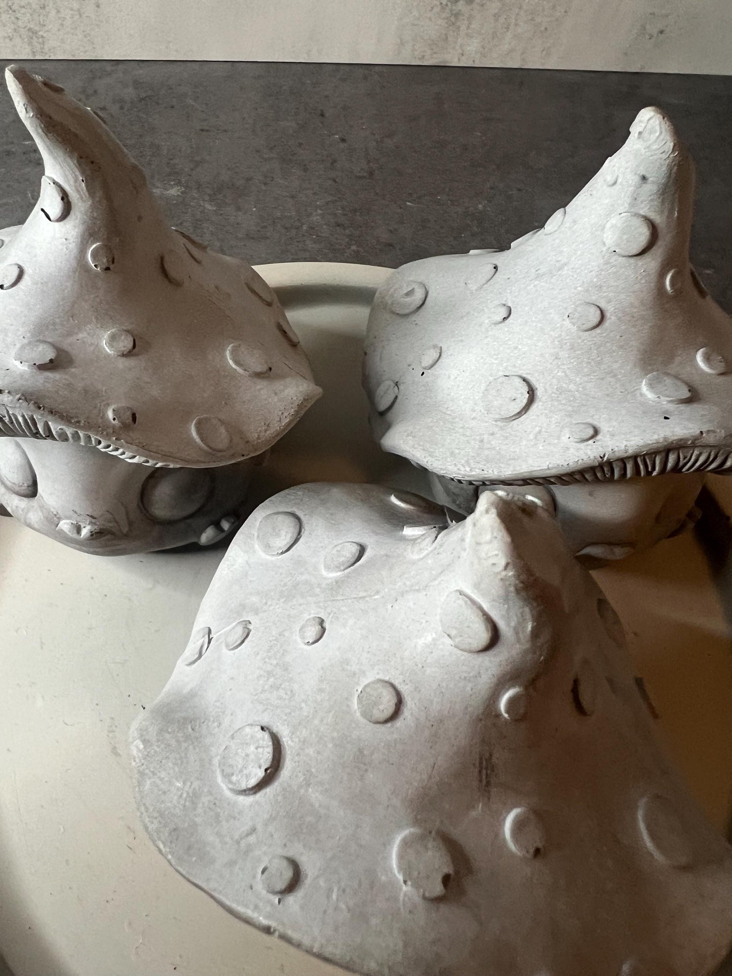 Cement Mushroom Garden Decor