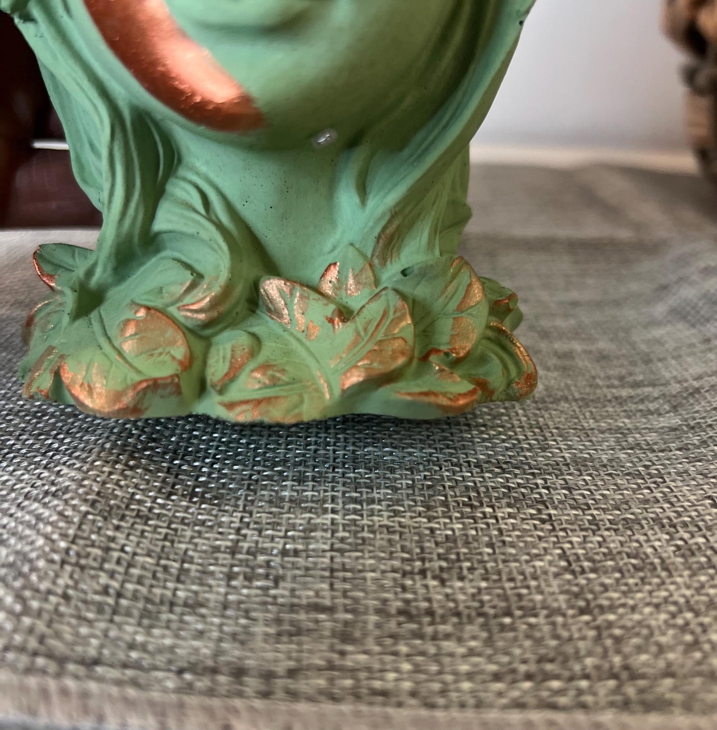 Goddess Planter | Concrete Planter | Mother Nature planter | Indoor planter | Carnelian Crystals | Fairy planter | Geode Planter