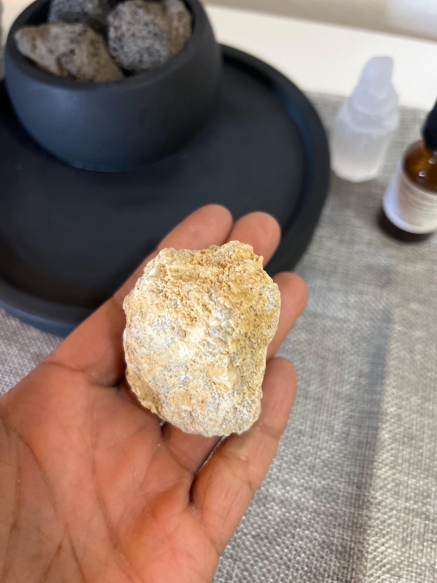 Lava Rock Diffuser | essential oil diffuser | natural Diffuser | Eco-Friendly Aromatherapy | meditation  | Crystal Geode | Cement Bowl |
