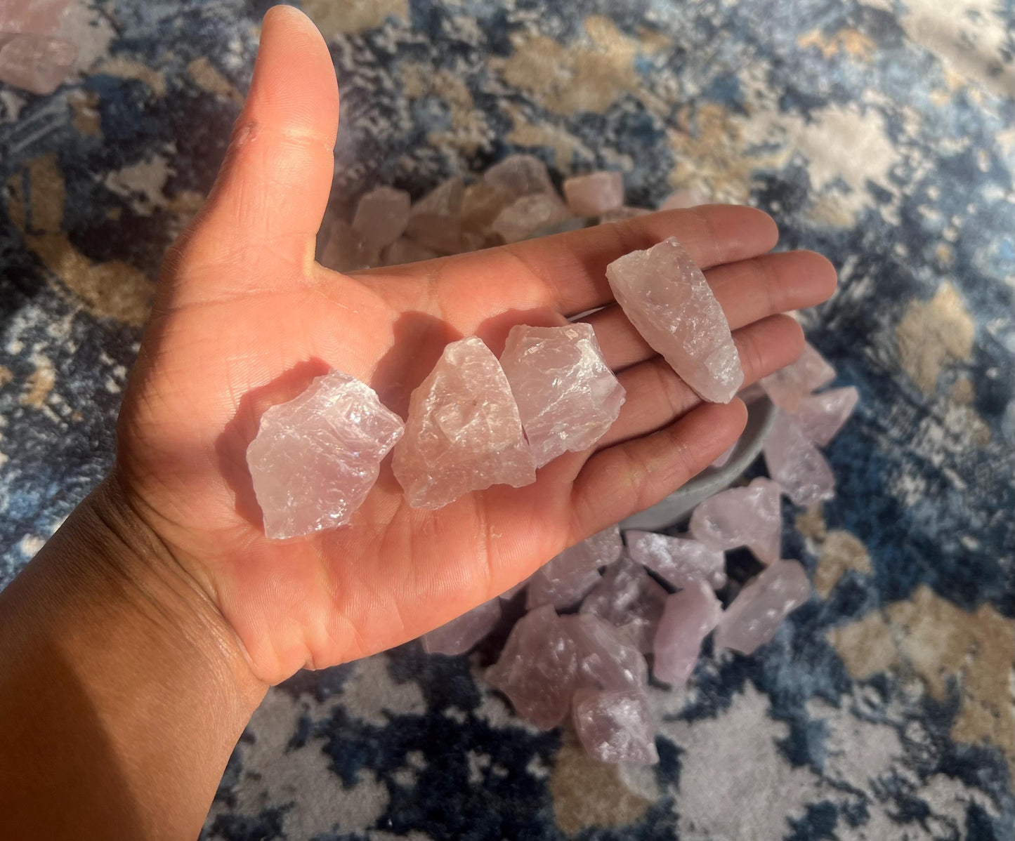 Rough Rose Quartz Crystal: Love & Healing