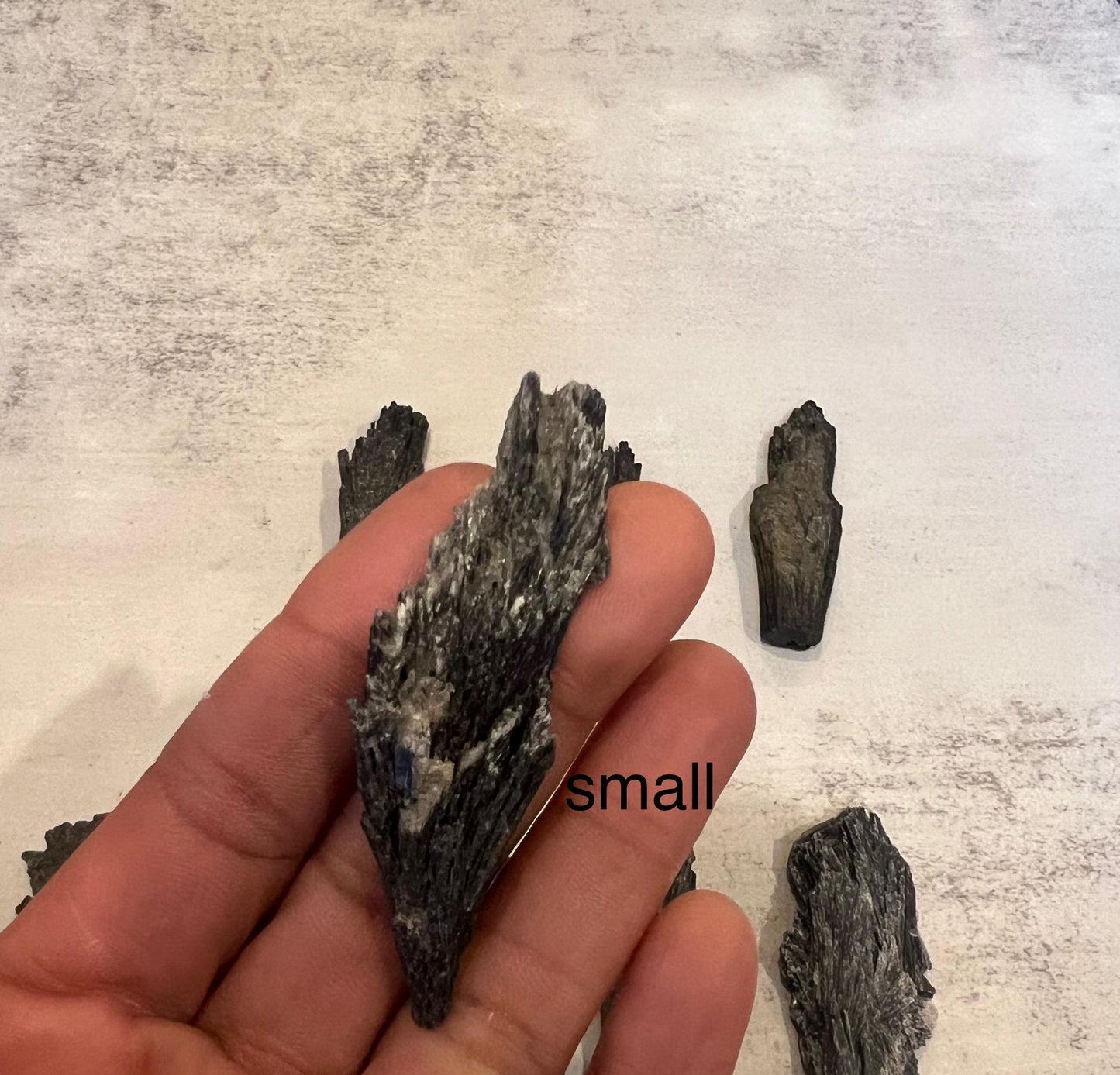 Raw Black Kyanite Blade Crystal: Grounding Energy Stone