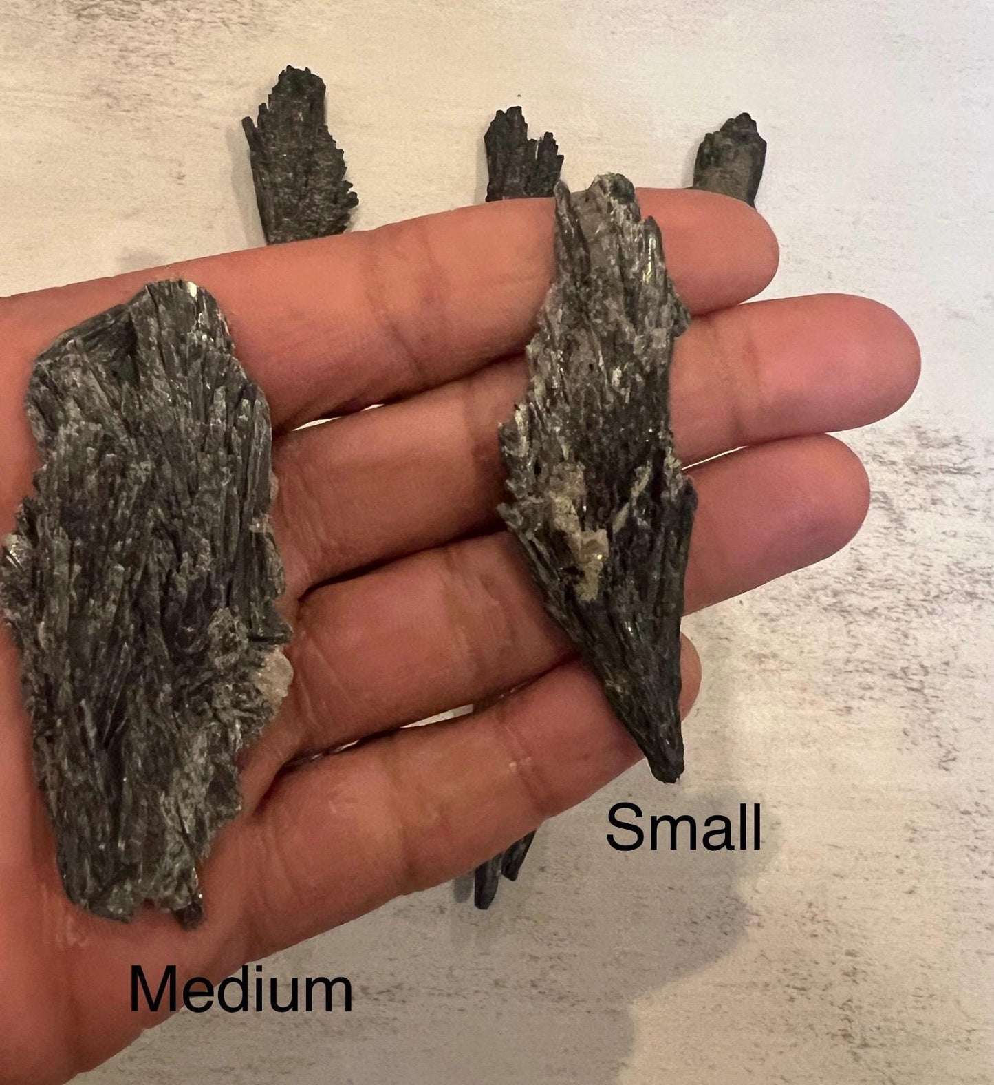 Raw Black Kyanite Blade Crystal: Grounding Energy Stone