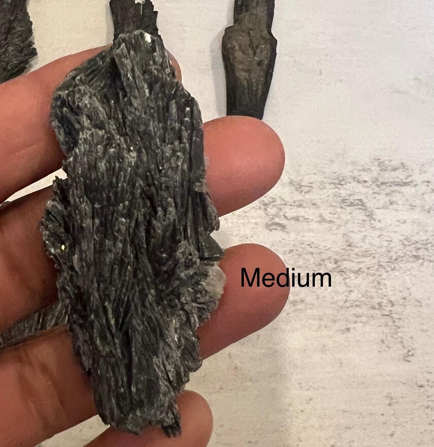Raw Black Kyanite Blade Crystal: Grounding Energy Stone