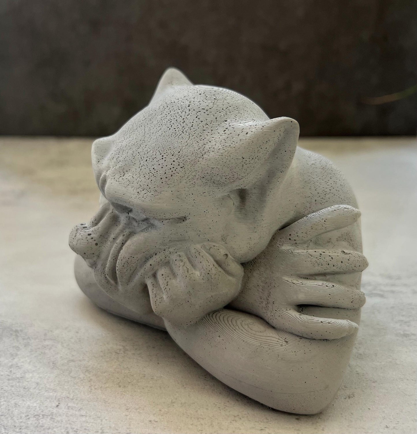 Cement Dog Gargoyle
