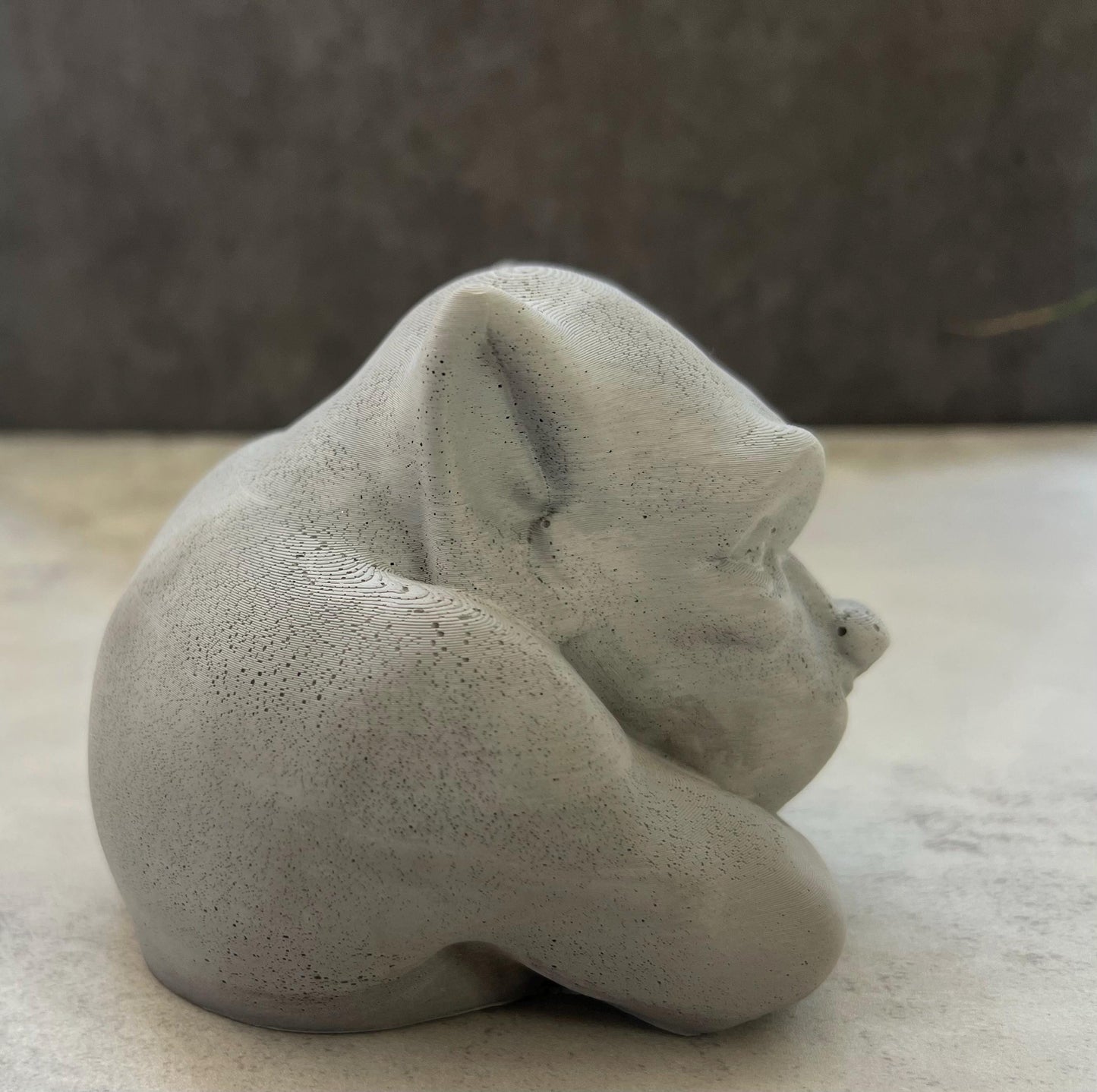 Cement Dog Gargoyle