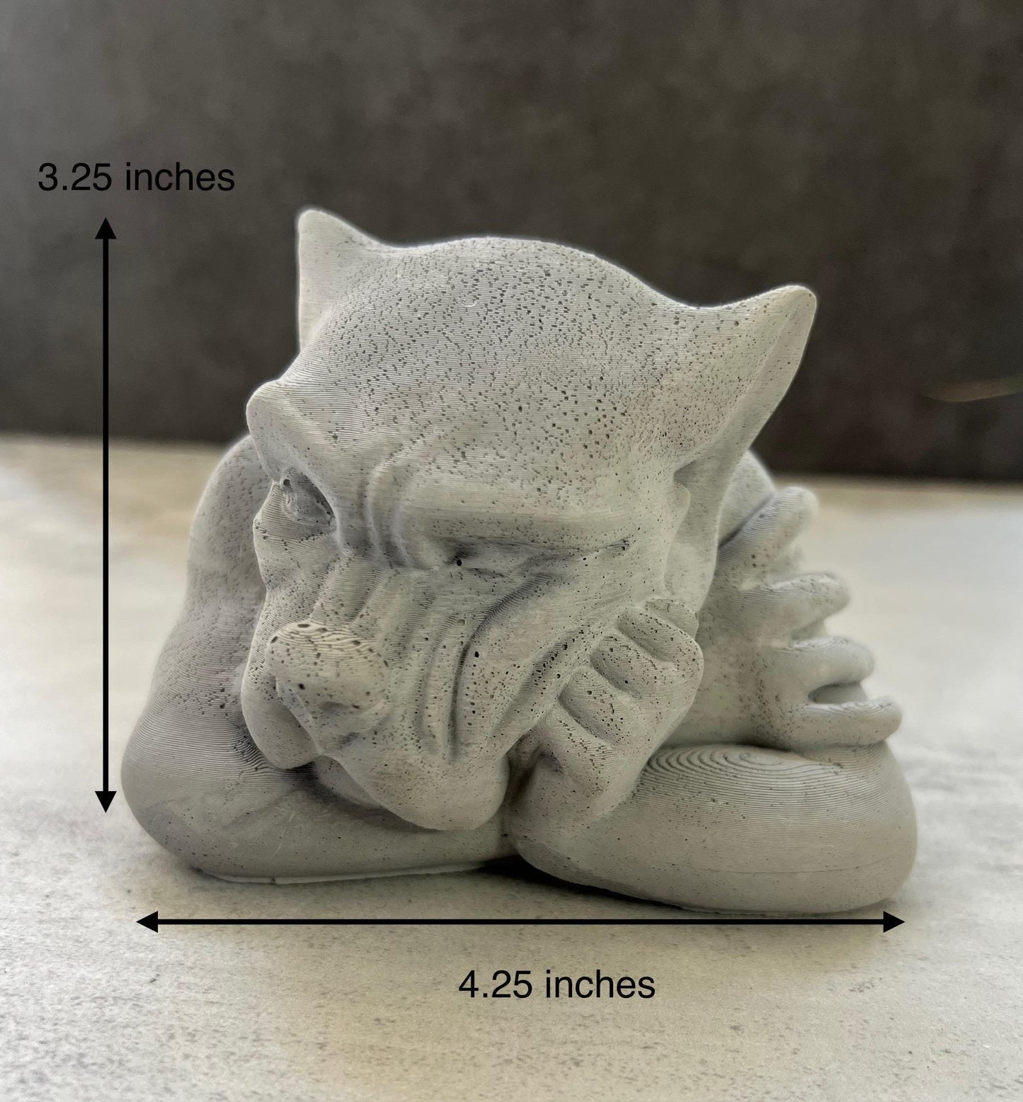 Cement Dog Gargoyle