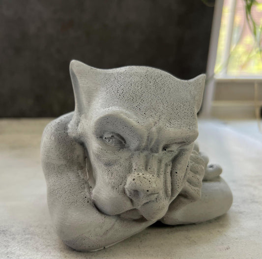 Cement Dog Gargoyle